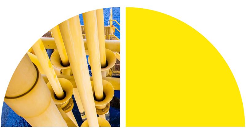 Brownish yellow bars.