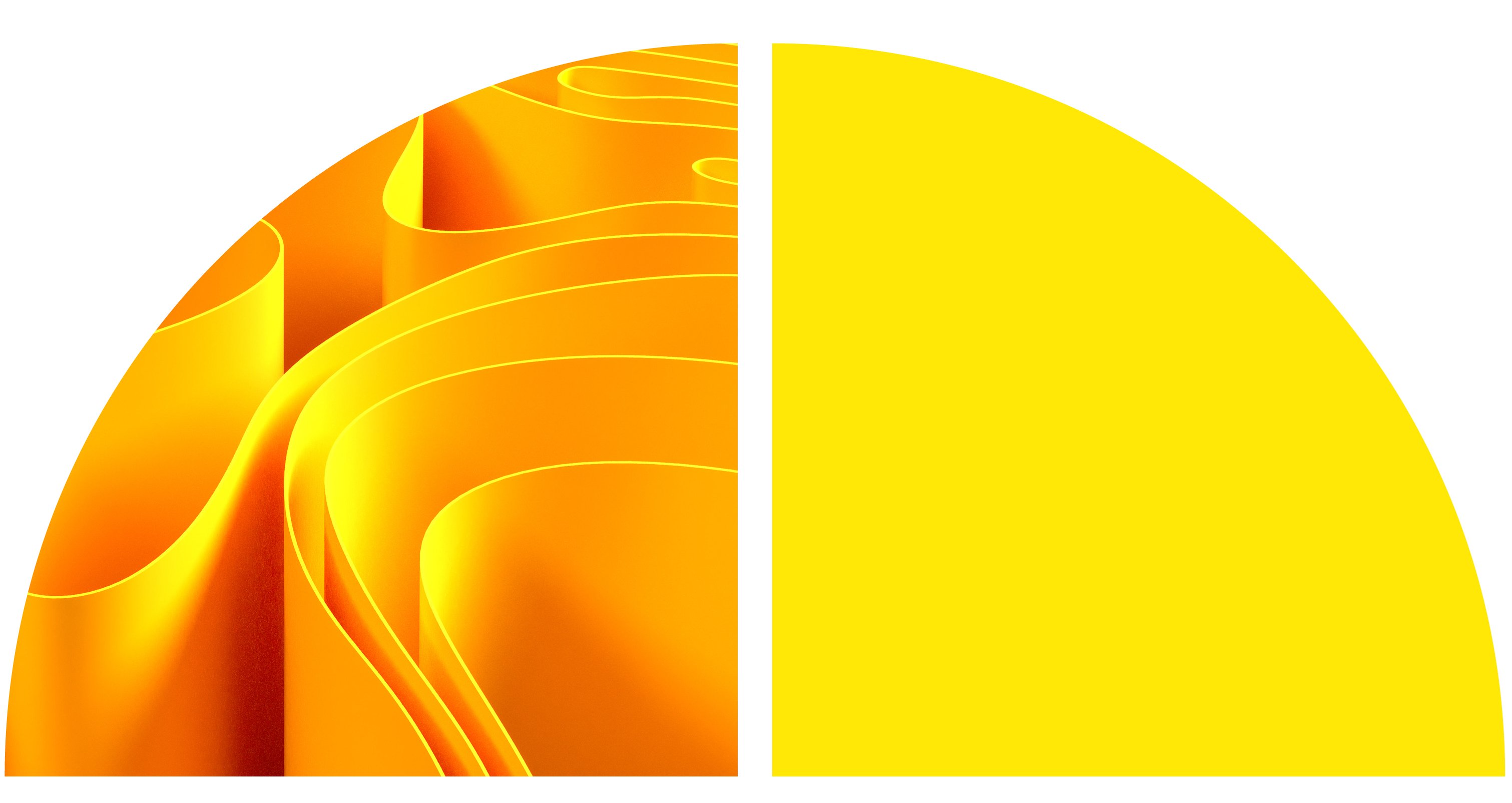 Yellow swirls. Yellow swirls.