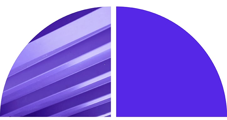 Decorative abstract purple graphic.