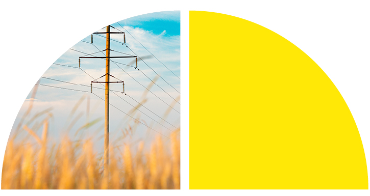 A close up of a power line. A close up of a power line.