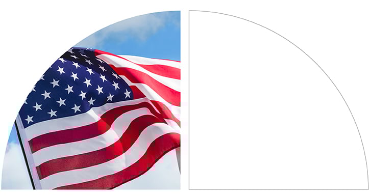 American flag image. American flag image.