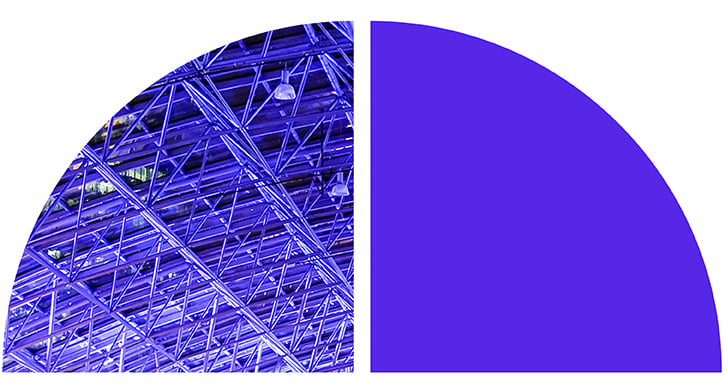 Violet lattice structure.