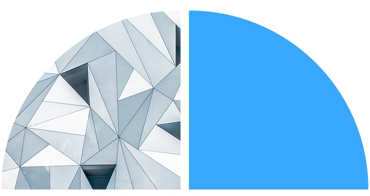 Many triangular shapes in shades of grey form a quarter-pie. Many triangular shapes in shades of grey form a quarter-pie.